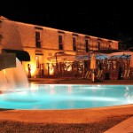 Swimming pool night